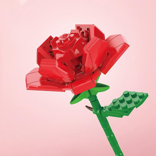 Regalo de Pascua, ramo de bloques de flores, día de la madre, día de San Valentín, aniversario, regalo de bricolaje de Acción de Gracias, educación de partículas pequeñas