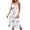 White Womens Summer Dress, variant on USSUMA Sundresses for Women Casual Summer Summer Dresses for Women Beach Sunflower Tshirt Sundress Sleeveless Casual Loose Short Mini Tank Dress