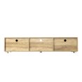 thumbnail image 3 of Aukfa TV Stand with 2 Cabinets for TVs up to 70", Rustic Oak, 3 of 8