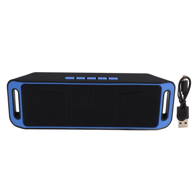 Altavoces duales Bluetooth Altavoz portátil inalámbrico Mini altavoz Bluetooth multifuncional para el hogar al aire libre Coche Azul