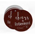 thumbnail image 2 of Inkdotpot Étiquettes de Bouteille Cheers To Retirement en Argent Véritable Lot de 50, 2 of 6
