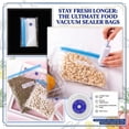 thumbnail image 2 of Vacuum Seal Food Storage Bags – Heavy-Duty BPA-Free Plastic, 10-Pack (Quart + Gallon), Clear, Kitchen & Freezer Use, 2 of 6