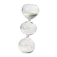 thumbnail image 3 of Adorno de reloj de arena de tres niveles, herramienta de gestión del tiempo, adorno de reloj de arena pequeño Arena blanca, 3 of 9