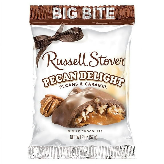 Russell Stover Pecan Delight Big Bite Bar Pecans, Caramel, Chocolate 2.0 OZ