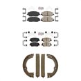 thumbnail image 1 of Transit Auto Front Rear Ceramic Disc Brake Pads and Parking Shoes Kit for Car Hyundai Santa Fe XL KNN-101056, 1 of 8