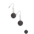 thumbnail image 3 of Delight Jewelry Silvertone Medical Caduceus Seal - Silver tone Infinity French Earrings, 3 of 4