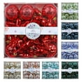 thumbnail image 3 of 28 Pcs Electroplated Christmas Decorations, 3/4/5cm Colorful Shaped Plastic Baubles, Christmas Tree Ornaments and Pendants, Holiday Decorations Set, 3 of 3