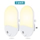 thumbnail image 1 of Juego de 2 luces nocturnas LED, luz nocturna automática con 3 niveles de brillo y sensor de anochecer, luz nocturna infantil Plug and Play para habitación de bebé, cocina, pasillo, escaleras, sala de, 1 of 5
