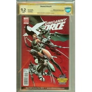 CBCS 9.2 Uncanny X-Force #1 Midtown Edition Signed Campbell Exclusive not CGC 1st War & Famine