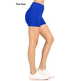 thumbnail image 4 of Women's Plus Size Casual Soft Stretch Elastic Waist Solid Workout Short Pant, 4 of 4