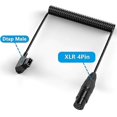 thumbnail image 4 of D-Tap Male to Female 4-Pin XLR Cable suitable for Power Supply Battery Adapter suitable for Cameras, Monitors Spring Wire, 4 of 5