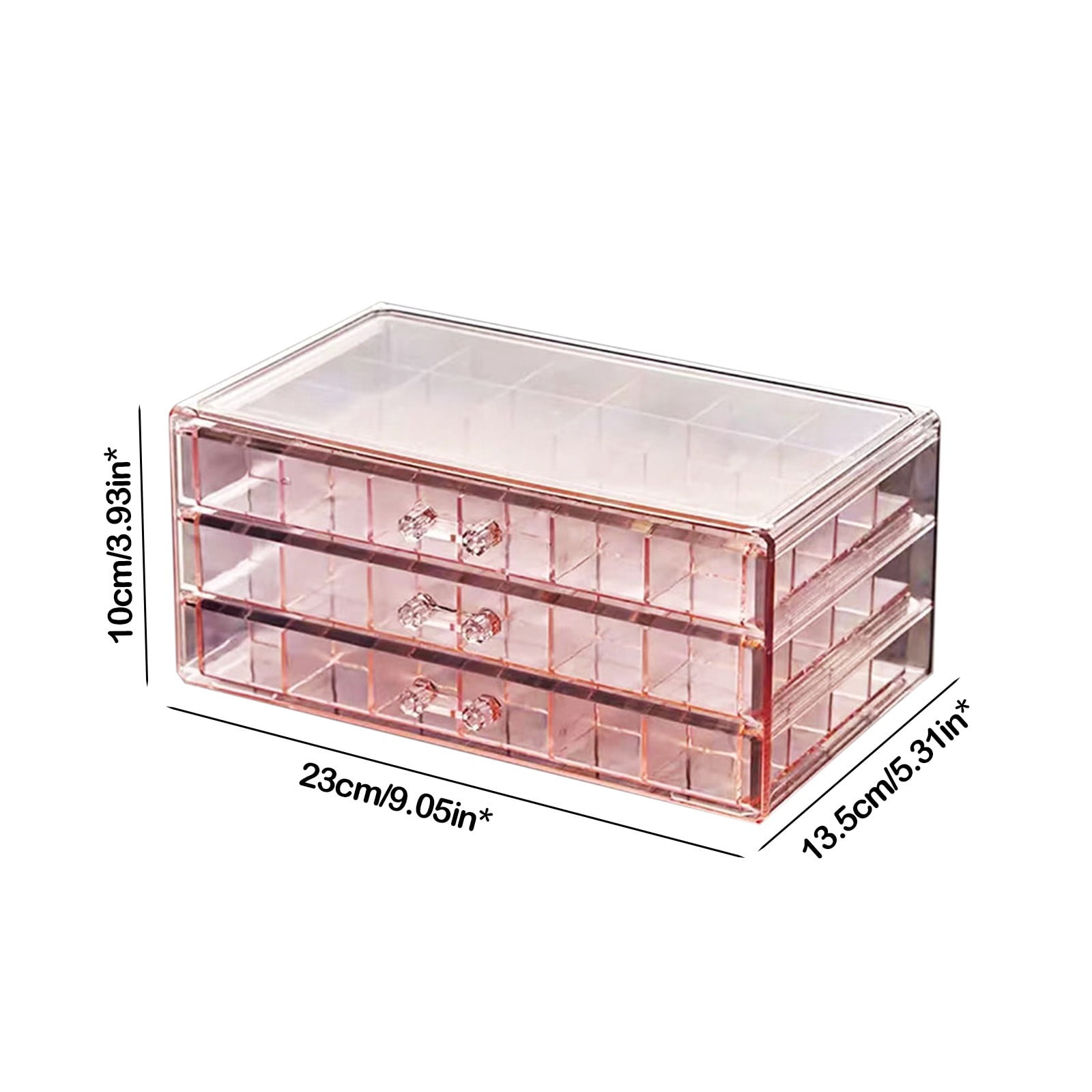 Jewelry Organizers and Storage QTOCIO Jewellery Storage Box Transparent Multi-layer Large Capacity Ring Earring Necklace Bracelet Home Drawer Jewellery Box