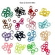 thumbnail image 4 of Sonducket 20 piezas de banda para el cabello estilo preppy decorativa sin enganches coleta titular pelos cuerda Bobbles Scrunchie para mujeres Accesorios Accesorio para el cabello Rosa fluorescente Sonducket AP010531-13, 4 of 6