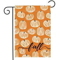 Honmine Fall Garden Flag Inch Double Sided Outside, Autumn Pumpkins Seasonal Yard Outdoor Flag Thankgiving Decoration Fall Decoration Outdoor Indoor