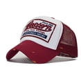 thumbnail image 2 of Gorra de béisbol deportiva de malla con bordado occidental en 3D, ajustable, con cierre trasero, para playa, con protección UV, para golf, de secado rápido, 2 of 6