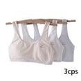 thumbnail image 2 of LYMAYTER Kids Girls First Training Bra 7-12Y Pads Crop Top Double-Lined Chest Soft Cotton Comfort Fit‌, 2 of 8