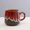 A, variant on Creative 4-Color Kiln-Fired Ceramic Mug - 400ml Capacity Coffee and Tea Cup for Couples