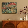 thumbnail image 4 of Fenyluxe Mushrooms Flowers Forest Canvas Wall Art Decor for Home Living Room Bedroom Kitchen Bathroom Ready To Hang - Ideal Gift for Wedding Anniversary Christmas - Made in America 16x12in, 4 of 6