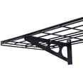 thumbnail image 3 of Black 2-Pack 1x6ft 12-inch-by-72-inch Wall Shelf Garage Storage Rack, 3 of 7