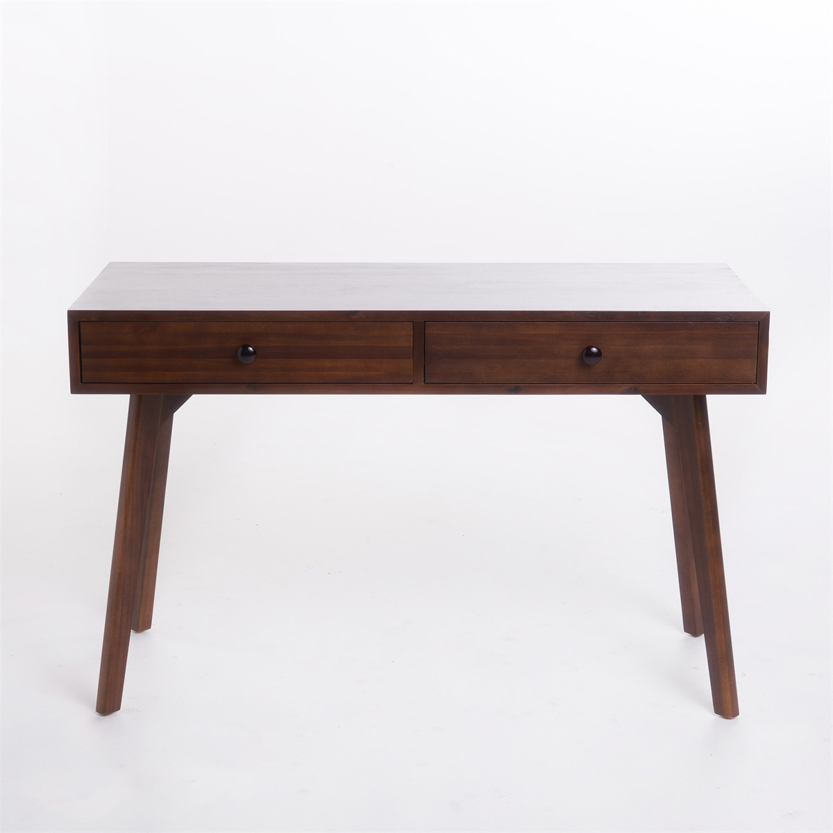 Kepooman Home Office Computer Desk, Study Writing Desk with 2 Drawers, Industrial Morden Laptop Table, Walnut Kepooman Home Office Computer Desk, Study Writing Desk with 2 Drawers, Industrial Morden Laptop Table, Walnut