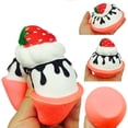 thumbnail image 1 of y Strawberry ice cream Scented Charm Slow Rising Stress Reliever Toy, 1 of 5