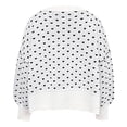 thumbnail image 5 of Holiday Sweaters For Women Festive Funny Butterfly Jacquard Graphic Crew Neck Sweatshirt Casual Loose Winter Soft Warm Knit Holiday Pullover Tops White M, 5 of 5