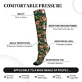thumbnail image 3 of Lsque Forest Squirrel Pattern Sport Compression Socks for Men & Women 15-20 mmHg Knee High Nurse Pregnant Running Medical and Travel Athletic, 3 of 6