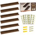 thumbnail image 1 of Soporte de pared para discos de vinilo Yoolume, pack de 6, nogal macizo, 1 of 8