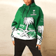 thumbnail image 4 of Sudadera con capucha con estampado de mapa y bandera de Arabia Saudita para hombre, ropa informal de uso diario, sudadera deportiva para niño, 4 of 5