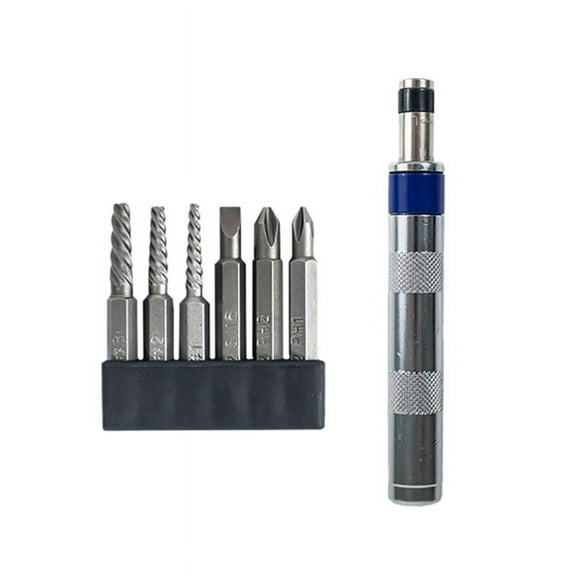 6in1 Screwdriver Set 1/4-Inch Impact Drive Rusted Stuck Broken Fasteners Remover with Complete Specifications