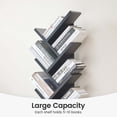 thumbnail image 4 of Greenstell 7-Tier Wooden Bookcase with Drawer, Free Standing Tree Bookshelf, Black, 4 of 6