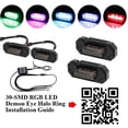 thumbnail image 2 of GTINTHEBOX APP Remote 16-Colors RGB LED Front Grille Lights Kit For 2019-2022 Toyota RAV4, 2 of 12