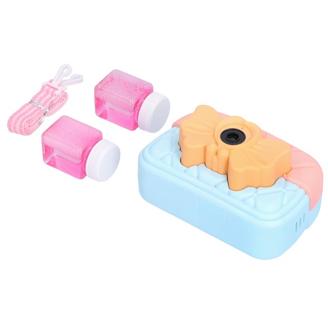 Juguete Soplador De Burbujas Para Niños, Máquina Eléctrica De Burbujas Para Niños, Luces Musicales En Forma De Cámara, Juguetes De Burbujas Para Exteriores Con Correa ANGGREK Otros