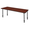 thumbnail image 3 of Regency Kee 66 x 24 in. Height Adjustable Classroom Activity Table- Cherry Top & Grey Base, 3 of 5