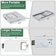 thumbnail image 5 of HARIPUL 50'' Folding Fish Cleaning Table with Sink, Portable Camping Sink Station with Faucet and Sprayer, Fish Cleaning Station Fillet Table, Gray, 5 of 9