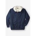 thumbnail image 2 of Kingsize Men's Big & Tall Sherpa-lined Fleece Zip Hoodie Jacket, 2 of 3
