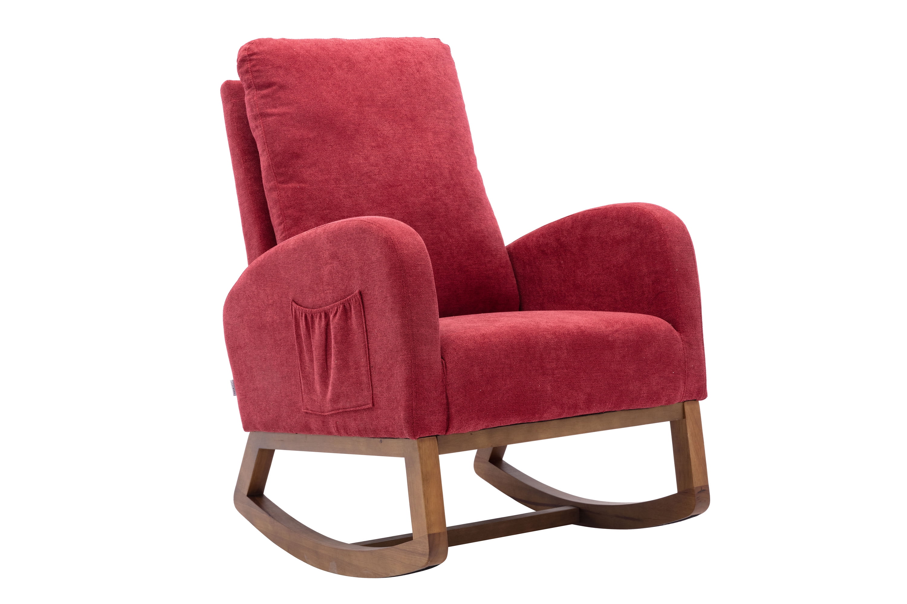 Ucloveria Rocking Chair MidCentury Modern Nursery Rocking Armchair
