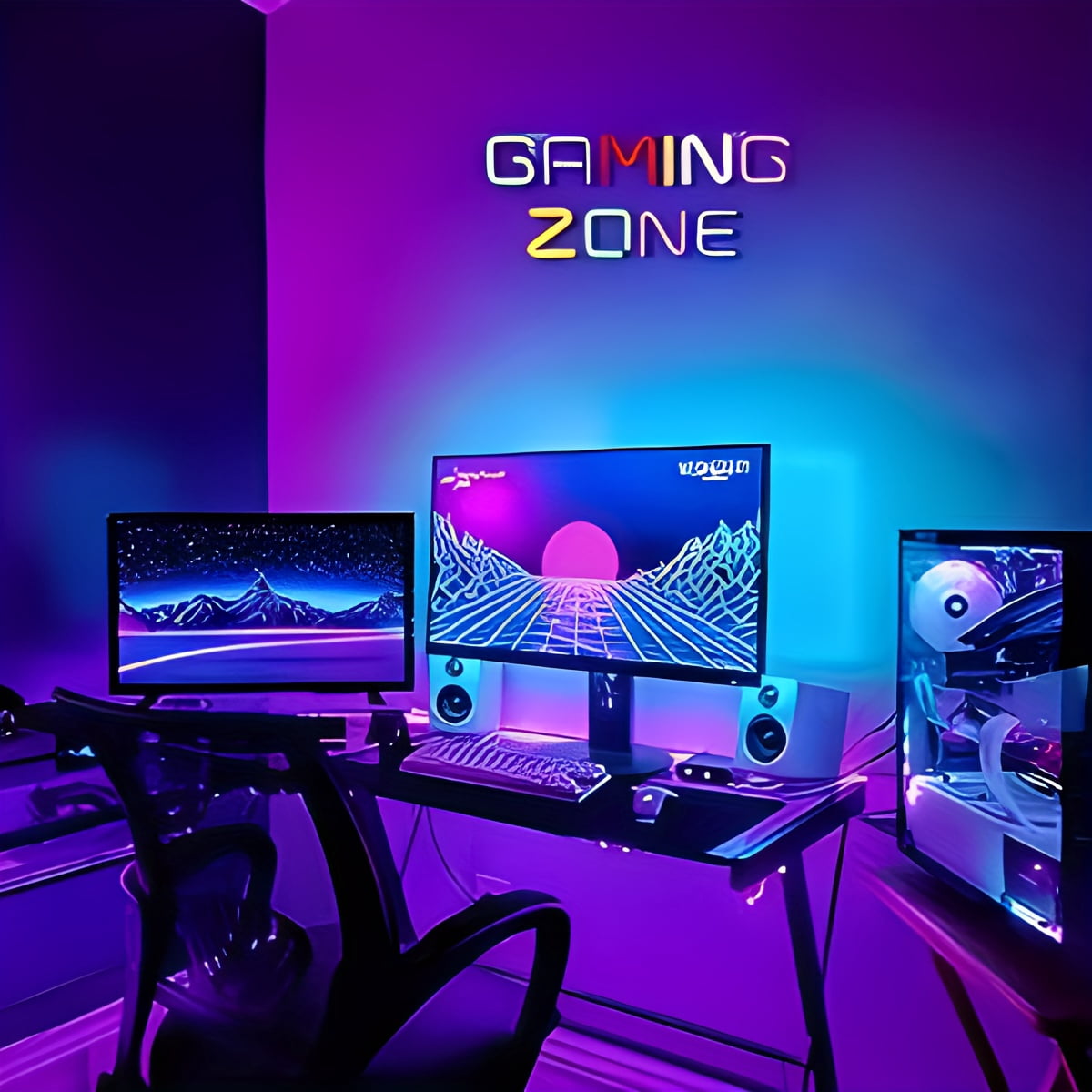 SUGARMOM 1pc Gaming Area Neon Sign  15.7 ”*6.7”  Gaming Neon Sign Wall Decoration  USB Neon  Gaming Area  Bedroom  Gifts For Gamers  Boys  Teens  Men