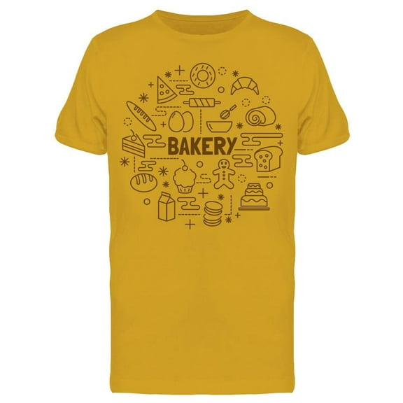 Bakery With Set Of Bread  T-Shirt Men -Image by Shutterstock, Male 3X-Large