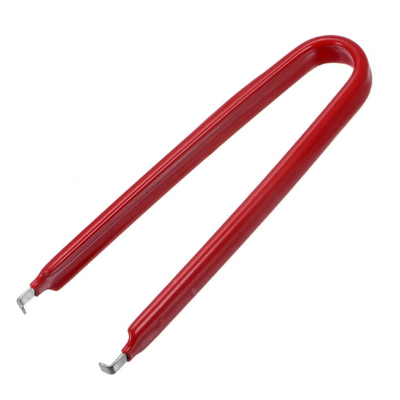 Extractor de IC de acero inoxidable con agarre de vinilo aislado rojo 1 pieza