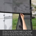 thumbnail image 2 of Pantalla de Sombra para Toldo de RV EXCELFU 17' x 9' con Cremallera, 2 of 6