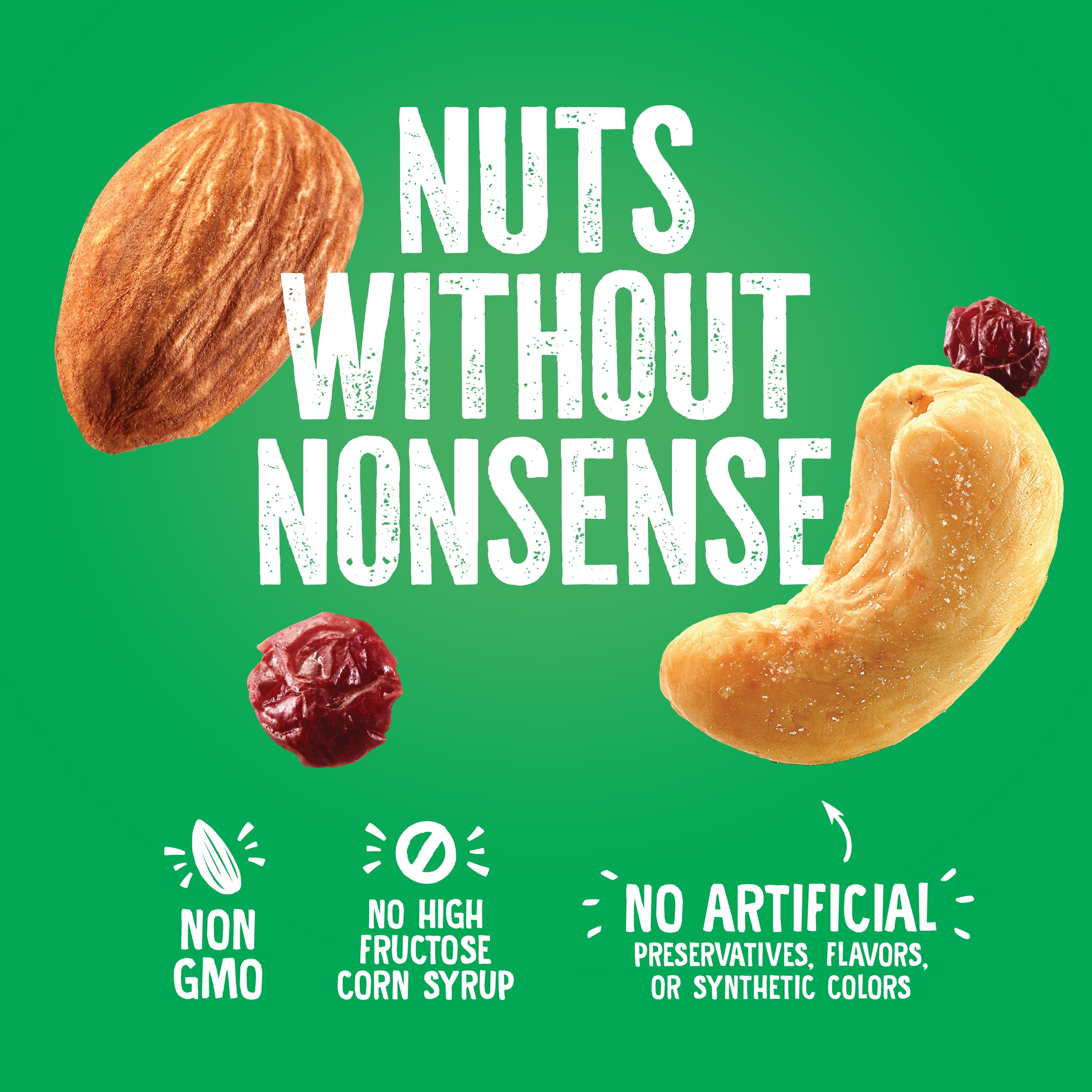 (4 pack) Emerald Nuts, Cashews & Almonds with Dried Cranberries, 100 Calorie Packs, 10 Ct, 6.9 oz