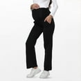 thumbnail image 5 of Meichang Maternity Pants Work Over The Belly with Pockets Womens Plus Size Pregnancy Dress Pants Office CloThes Trousers, 5 of 8