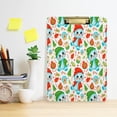 thumbnail image 4 of Coolnut Cute Cartoon Christmas Snowman 12.5"x9" Clipboard, Acrylic Fashion Letter A4 Size Clipboards with Metal Clip for Office School -12.5x9in, 4 of 7