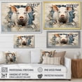 thumbnail image 4 of Designart "Artistry Of Pigs I" Animals Pig Floater Framed Wall Art Prints, 4 of 5