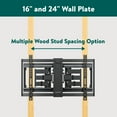 onn. Ultraslim Full Motion TV Wall Mount for 50" to 86" TVs, up to 20