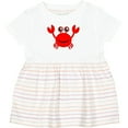 thumbnail image 3 of Inktastic Cute Red Crab Girls Baby Dress, 3 of 5