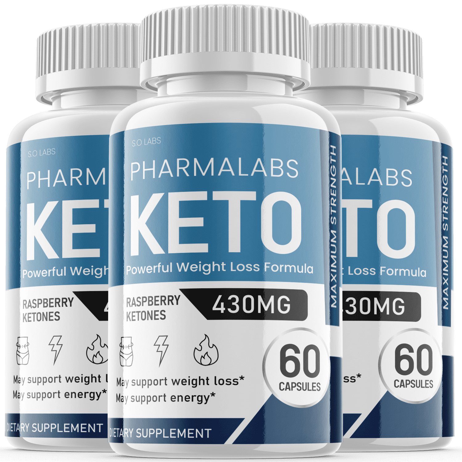 (3 Pack) Pharmalabs Keto Keto Diet Pills Utilize Fat for Energy
