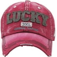 thumbnail image 2 of Lucky Denim Vintage Distressed Baseball Cap Dad Hat, 2 of 3