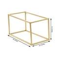 Efavormart 2 Pack 16" Matte Gold Wedding Flower Stand Metal Vase Column ...